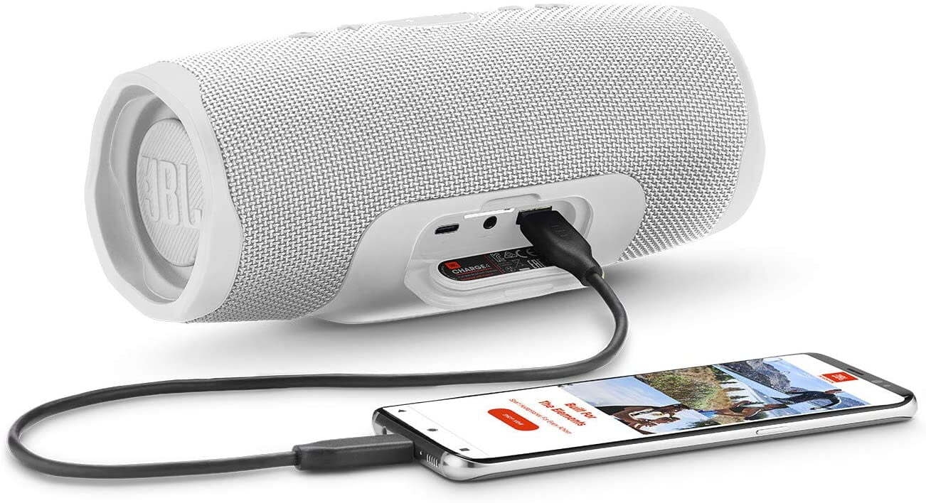 JBL Charge 4 Portable Bluetooth Wireless - IPX7 Waterproof, 20 Hours Playtime - White - Walmart.com