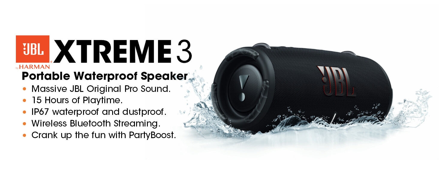 Unleash powerful sound everywhere. Poolside. Picnics. Just hanging out. Music makes the