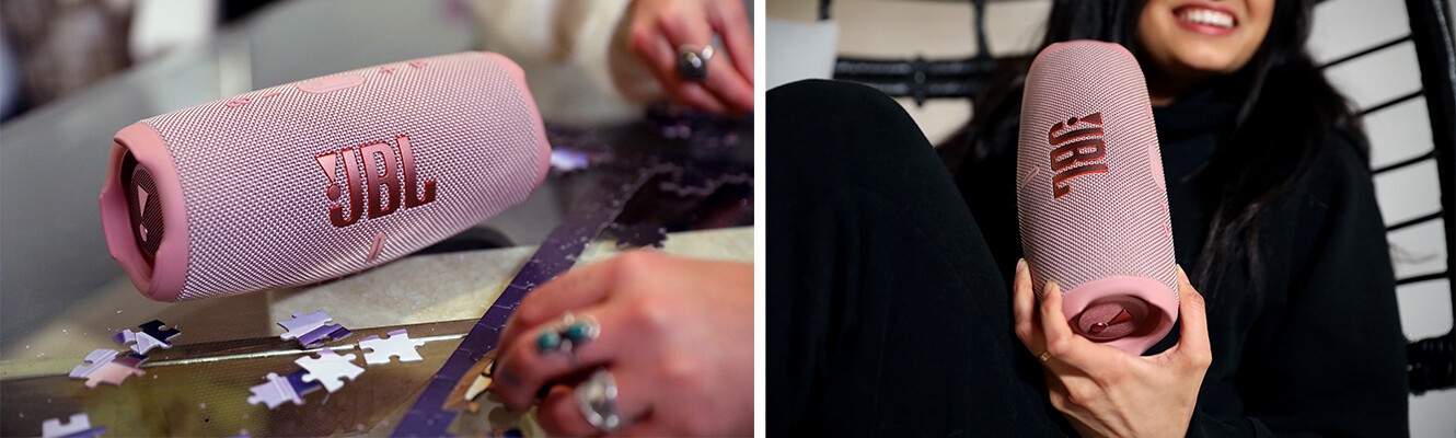 JBL Charge 5 Portable Bluetooth Speaker, Pink at AV.com