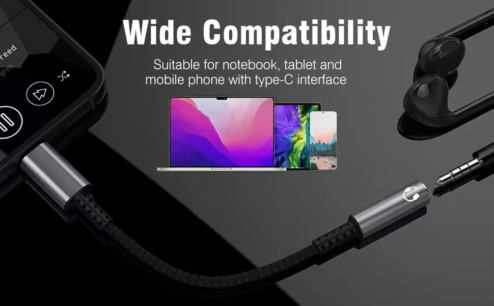 USB C to 3.5mm audio adapter