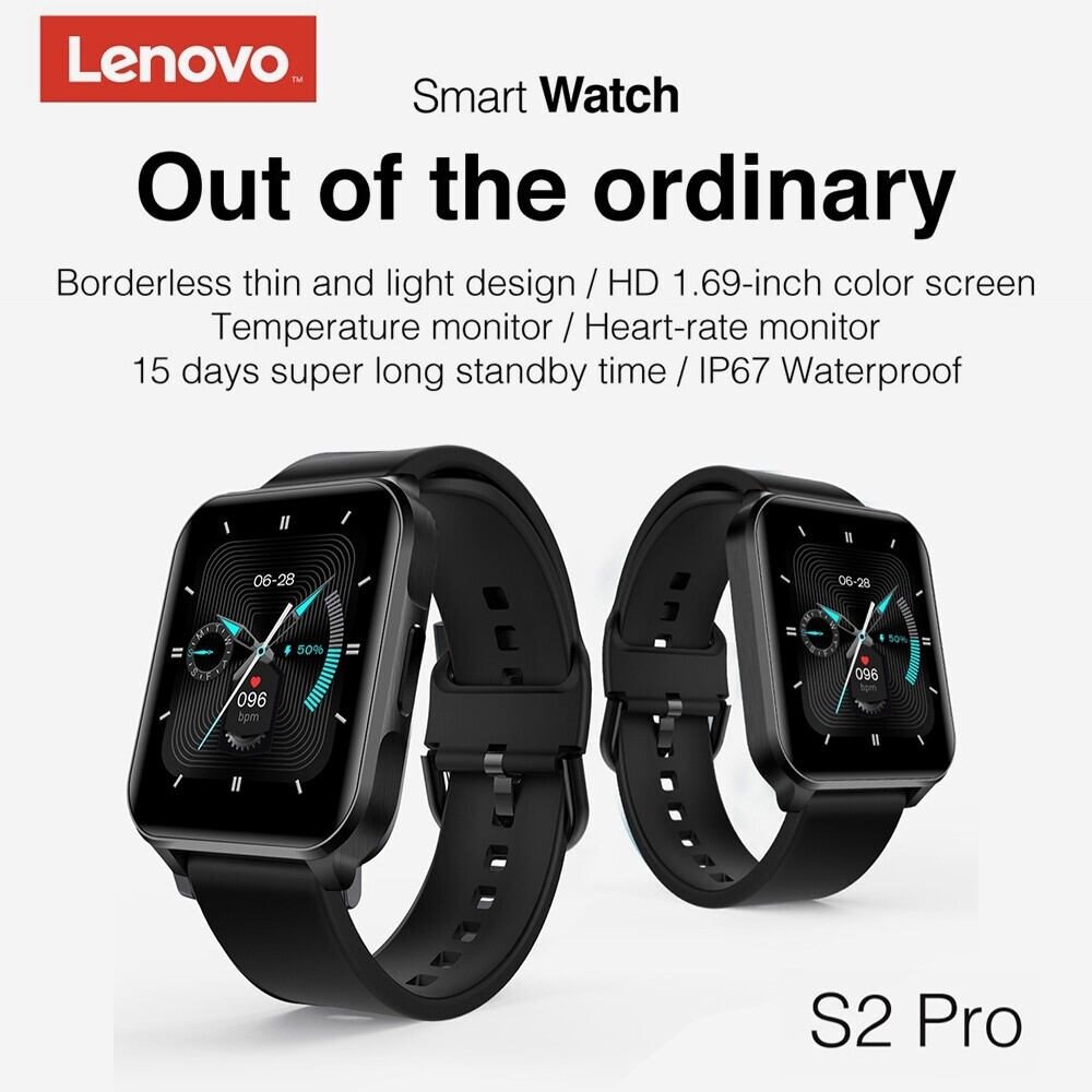 Lenovo S2 Pro Smart Watch - Black Lenovo S2 Pro Smart Watch - Black