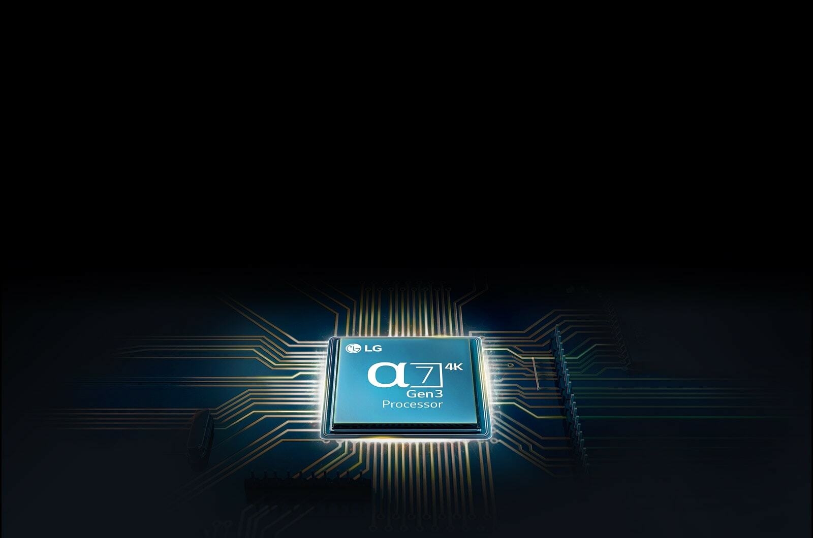 Alpha 7 chip mounted on a TV mainboard