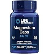 Life Extension Magnesium Caps 500 mg – Essential Mineral Blend For Cardiovascular & Whole-Body He...