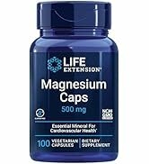 Life Extension Magnesium Caps 500 mg – Essential Mineral Blend For Cardiovascular & Whole-Body He...