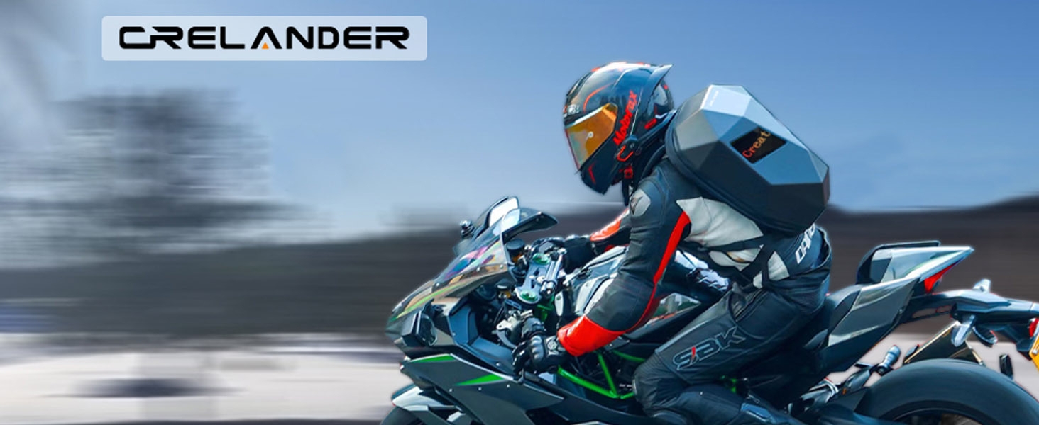 LED Knight Backpack, 19inch Waterproof Motorcycle Backpack