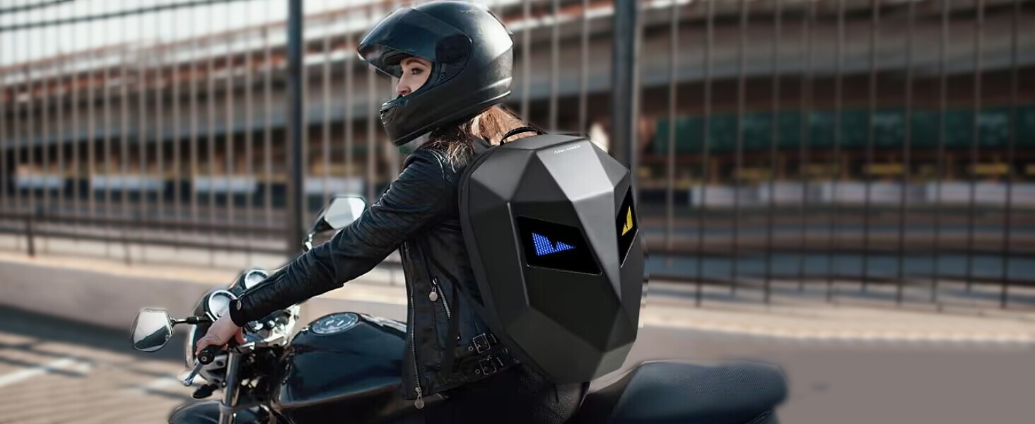 programmable motorcycle backpack