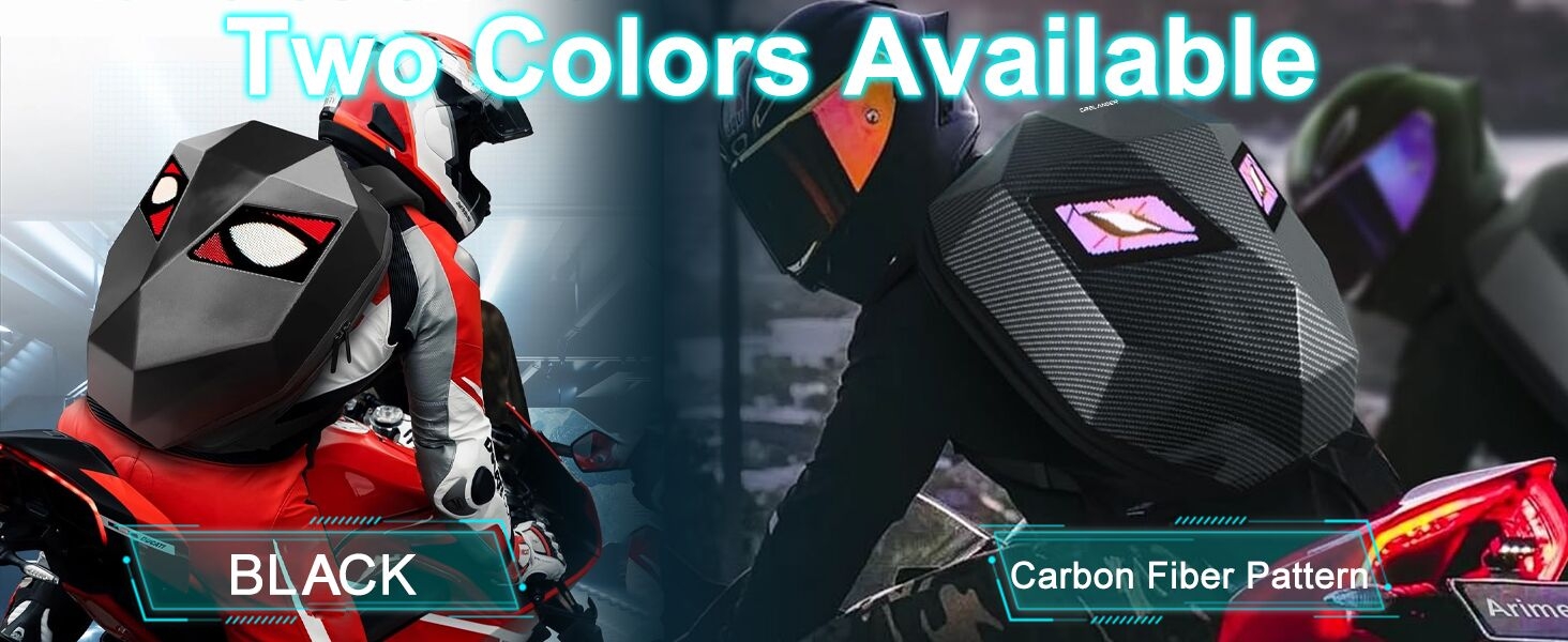 Crelander LED Knight Backpack, 19inch Waterproof Motorcycle Backpack