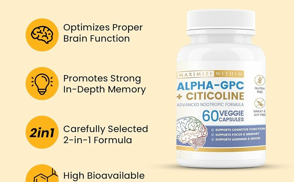 Nootropic for focus Memory an focus enhancer Cognitive enhancer supplement Mental clarity supplement