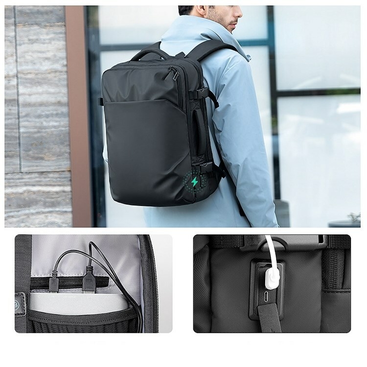 MARK RYDEN MR-9711 Stylish Men Oxford Cloth Backpack Anti-splash Travel Business Laptop Bag Daypack-9