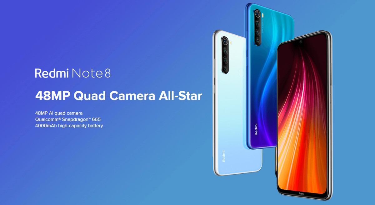 XIAOMI Mi Redmi Note 8 6.3 Inch 48MP Quad Rear Camera 4GB+64GB