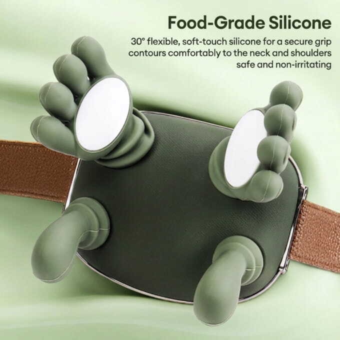 Multi Function 4D Bionic Finger Neck & Shoulder Massager - Deep Kneading Electric Muscle Relaxation - USB Rechargeable