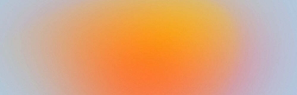 Orange fading to a light blue at the edges