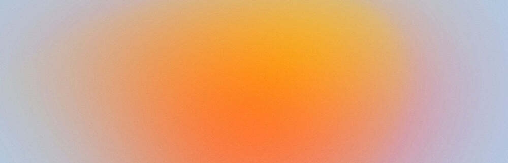 Orange fading to a light blue at the edges