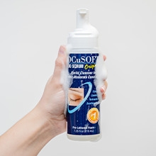 economy size, ocusoft, face wash, cleanser, foam, lid scrub, original, eyewash, eyecare 