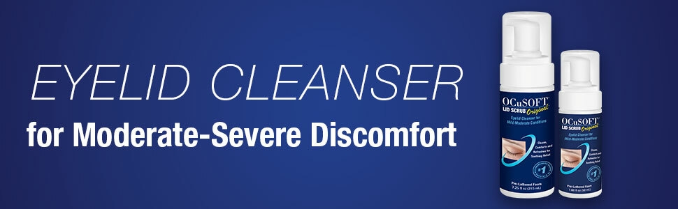 economy size, bigger, ocusoft, lid scrub, foam, cleanser, face wash, eyelids, eyelashes