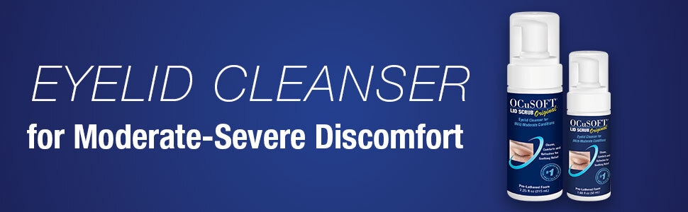 economy size, bigger, ocusoft, lid scrub, foam, cleanser, face wash, eyelids, eyelashes