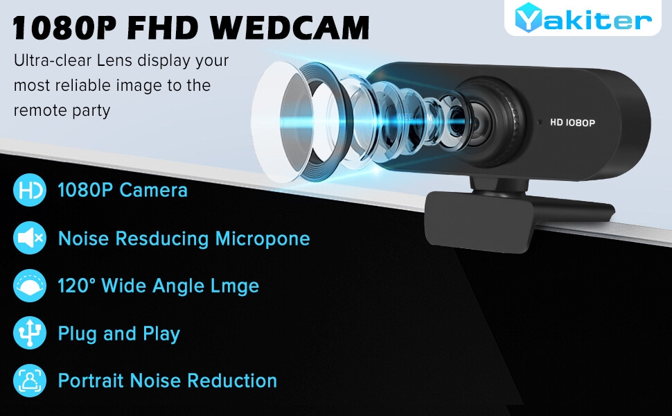 1080P Webcam with Microphone
