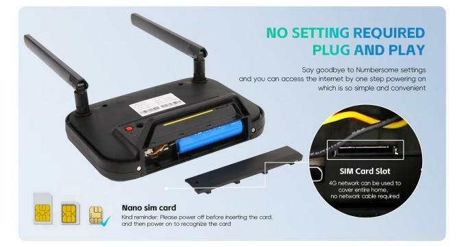 OLAX AX8 Pro CAT4 WIFI 6 5000mah Battery Europe Bands With SMA Antenna 4g Router with Sim Card 1