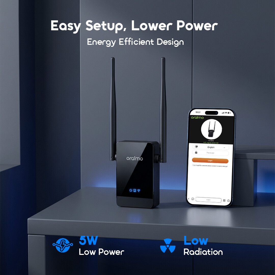 oraimo Repeater SpeedLink OSH-014A 5 Energy Efficient Design