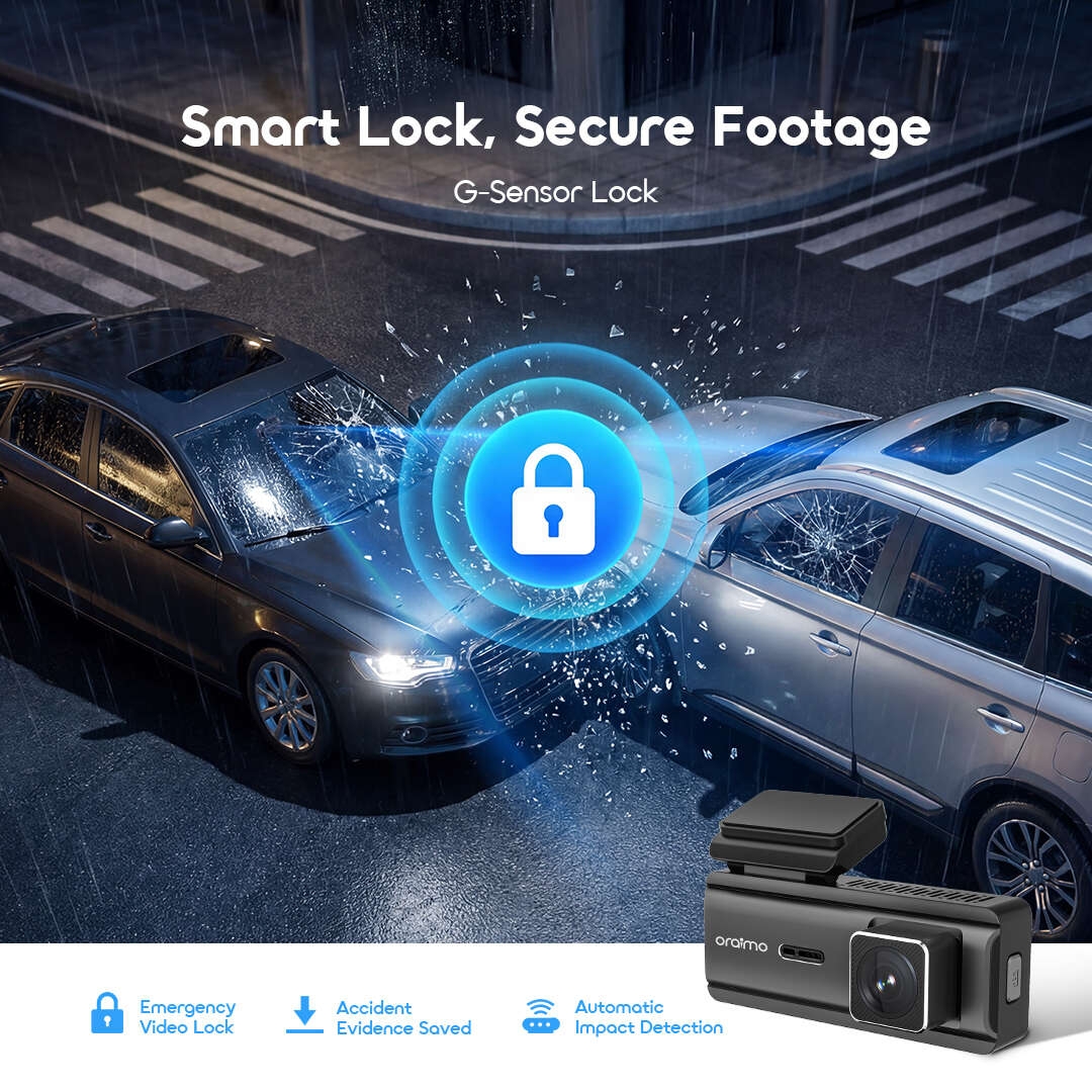 oraimo Car Corder VisionRide Lite OSH-013A 03 G-Sensor Lock