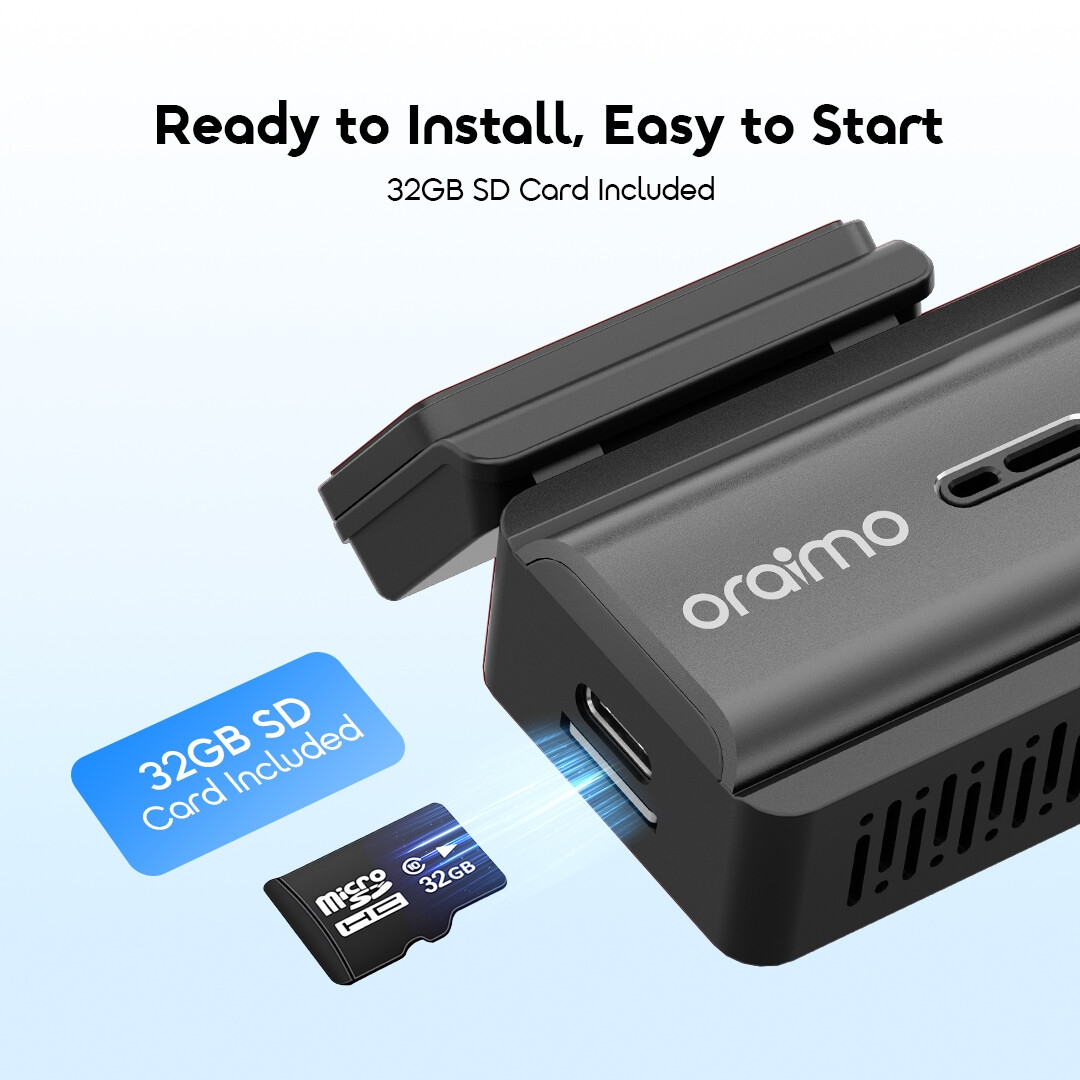 oraimo Car Corder VisionRide Lite OSH-013A 05 32GB SD Card Included