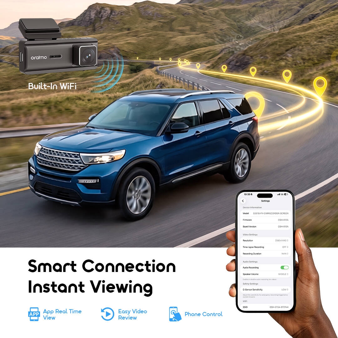 oraimo Car Corder VisionRide Lite OSH-013A 04 Built-In WiFi
