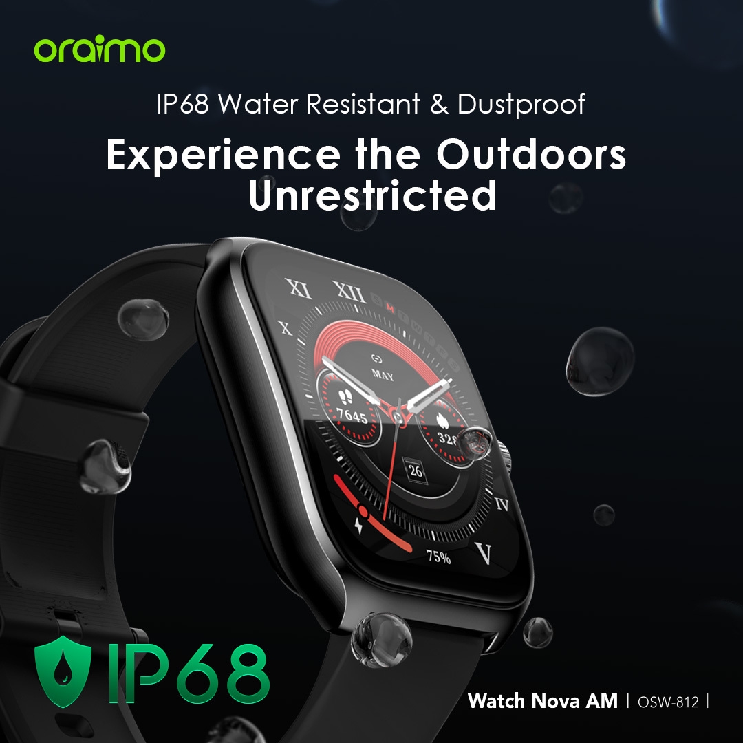 Watch Nova AM OSW-812 IP68 water and dust resistant