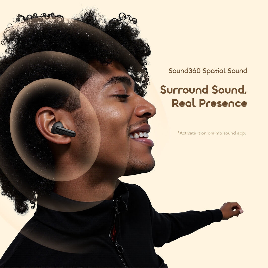 Oraimo True Wireless Earbuds SpaceBuds Air OTW 324S 5 Surround Sound