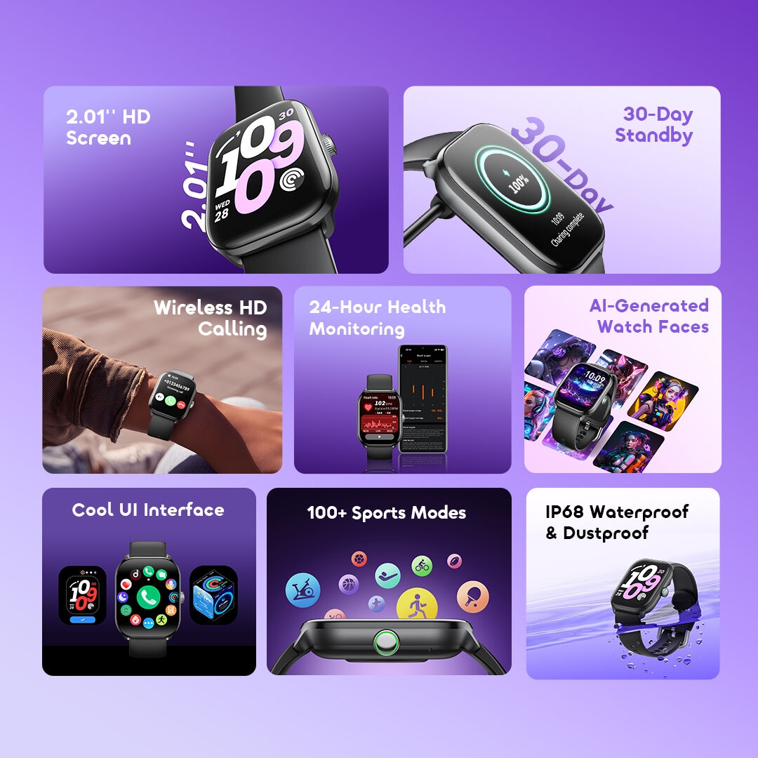 oraimo Smart Watch Watch 6 Lite OSW-809 02 All Features Overview