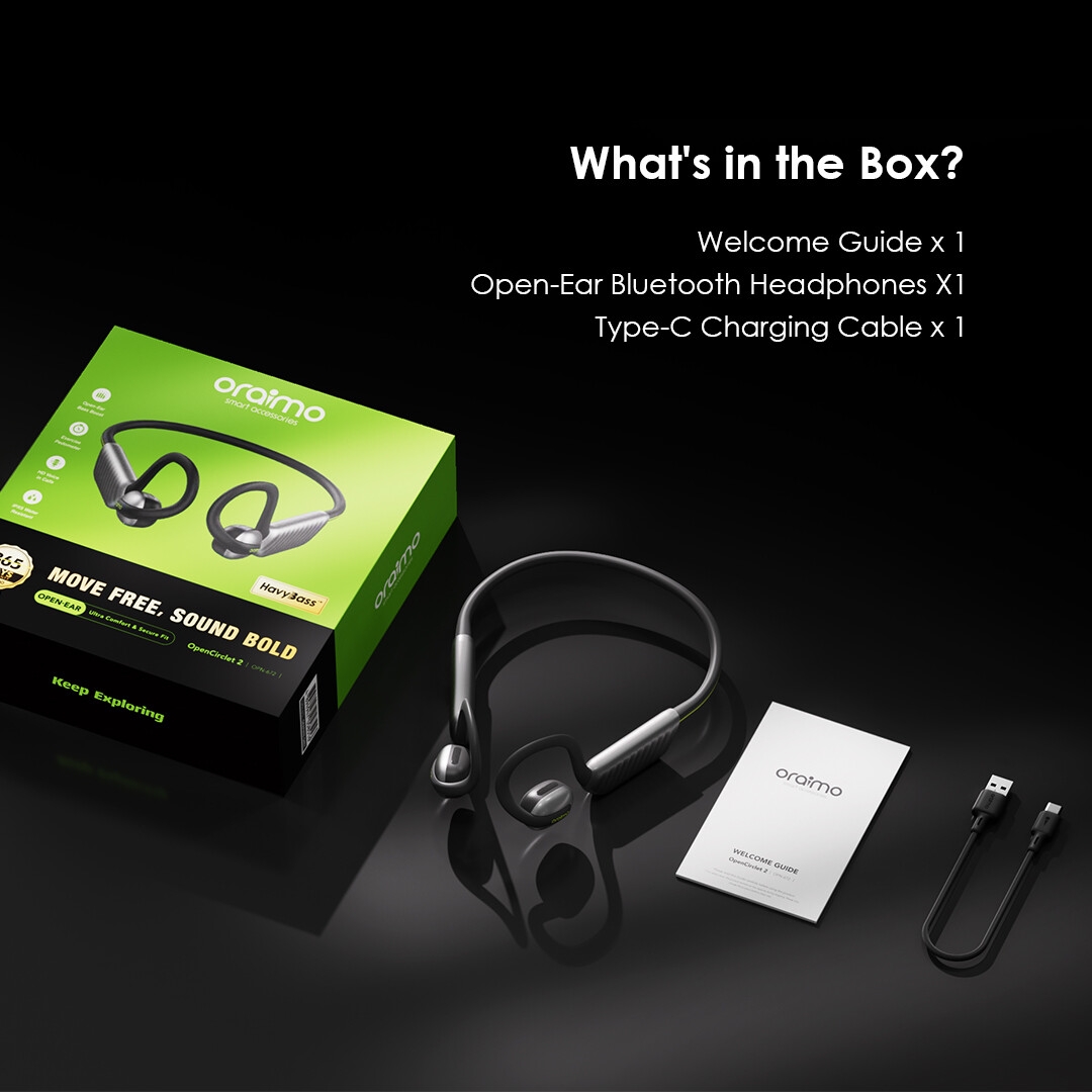 Open-Ear Headphones OpenCriclet 2 OPN-672 package