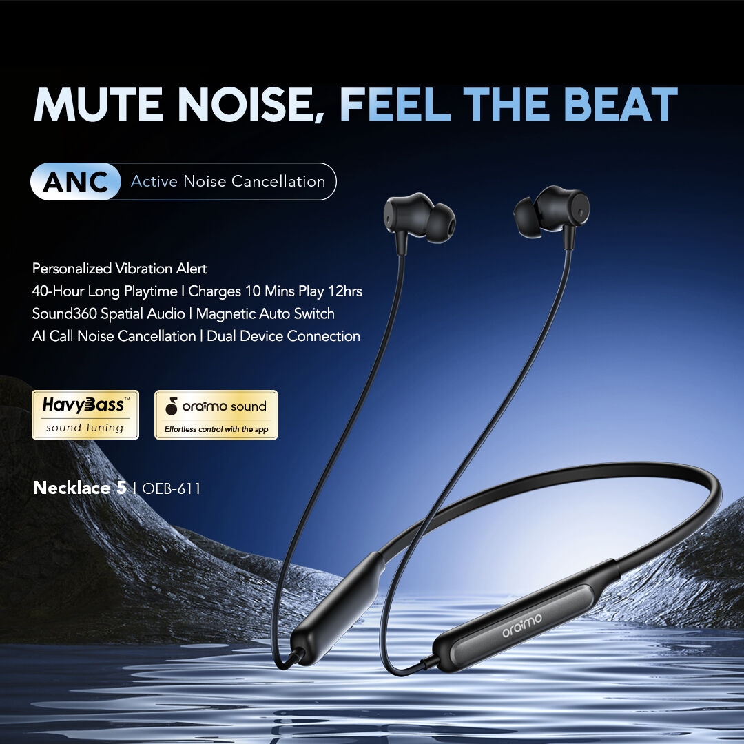 oraimo Necklace 5 earphones OEB-611-BLACK 