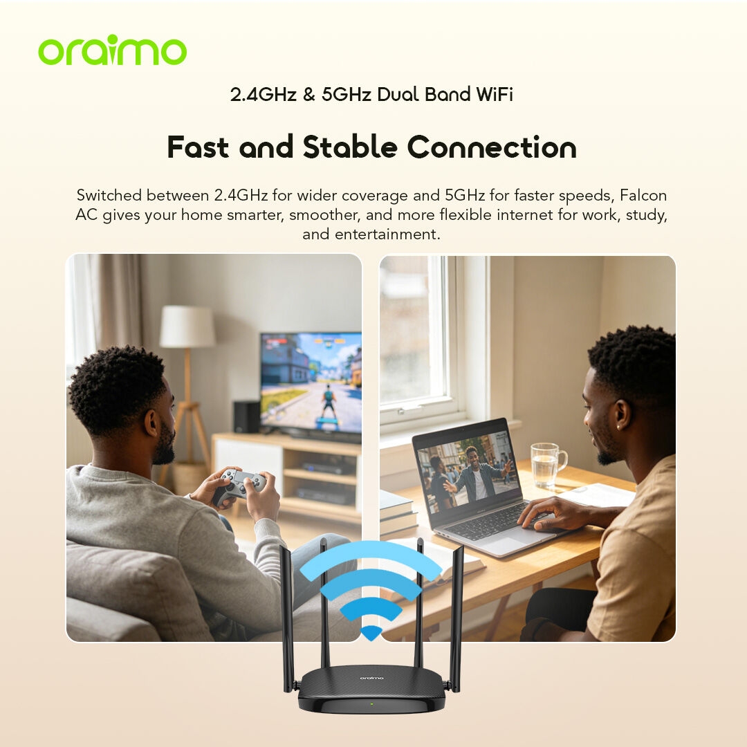 oraimo wifi router falcon ac OF-WR205N 03 fast and stable connection