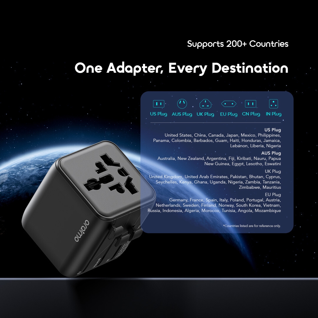oraimo-travel-adapter-PowerOmni-251-OCW-T01-Supports-many-countries-regions