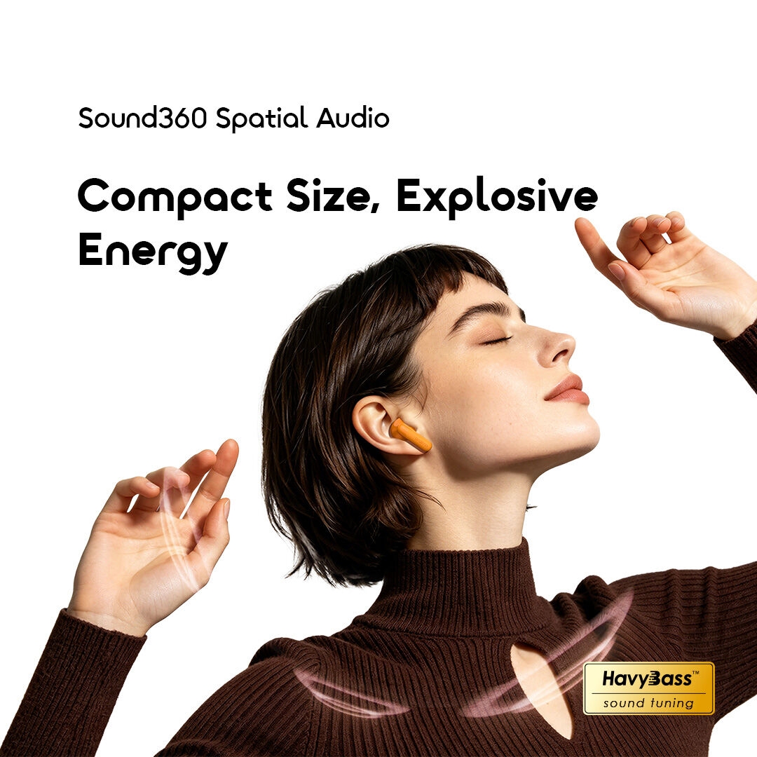 oraimo True Wireless Earbuds SpaceBuds Lite 2 OTW-325 05 Sound360 Spatial Audio HavyBass