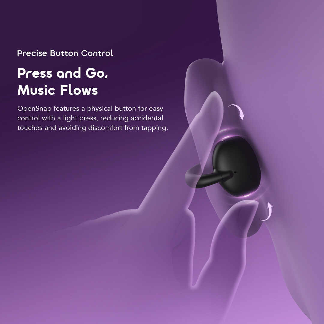 oraimo Open-Ear Headphones-opensnap-opn-373-8-button control