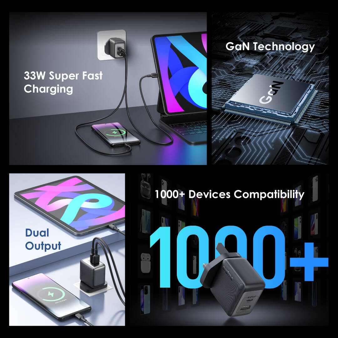 PowerGaN 33 Pro OCW-7331U charger features