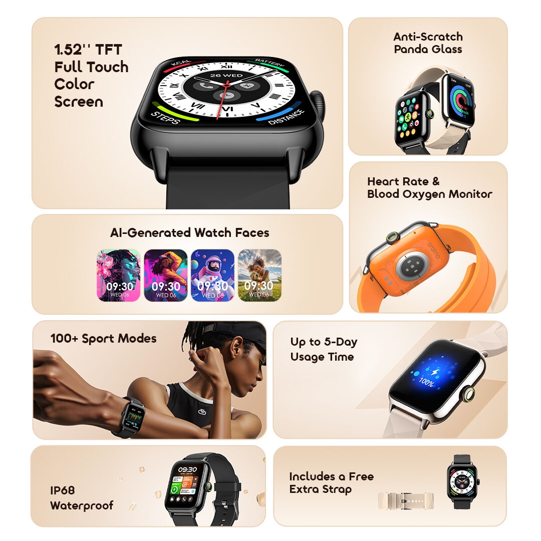oraimo Smart Watch Watch 6 Nano OSW-807N 2 features