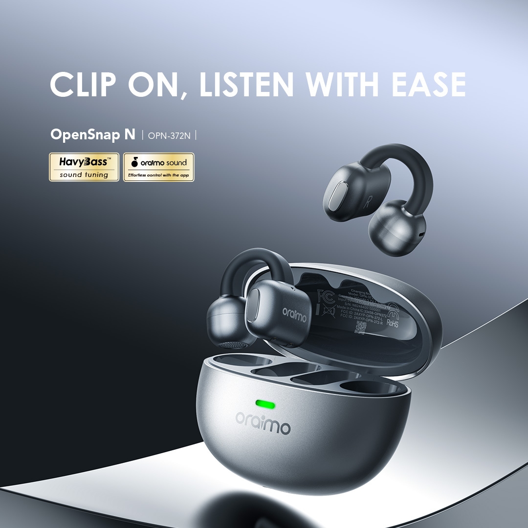 oraimo Open-Ear Headphones OpenSnap N OTW-372N