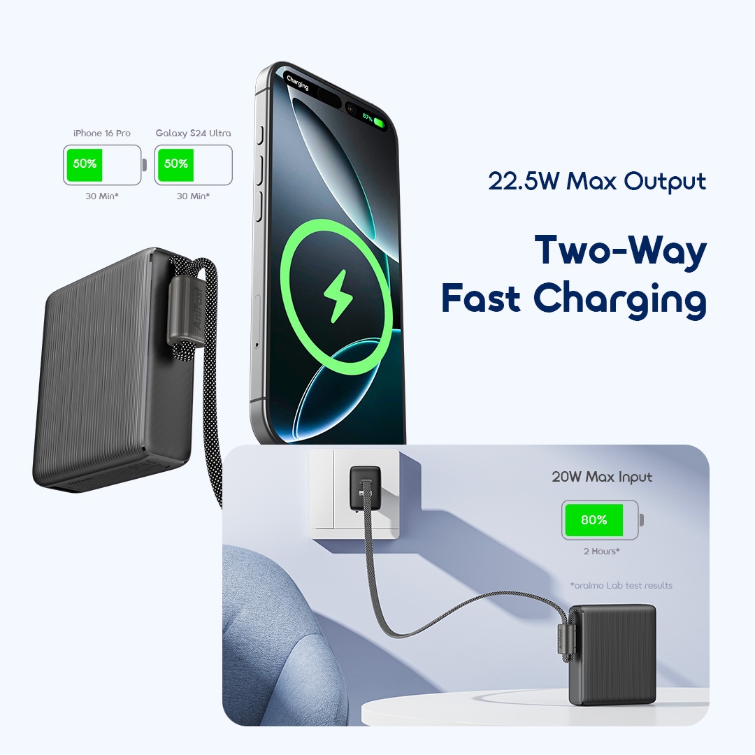 oraimo Power Bank PowerNova L11 10000mAh POWER BANK OPB-7103C 3 Max Output