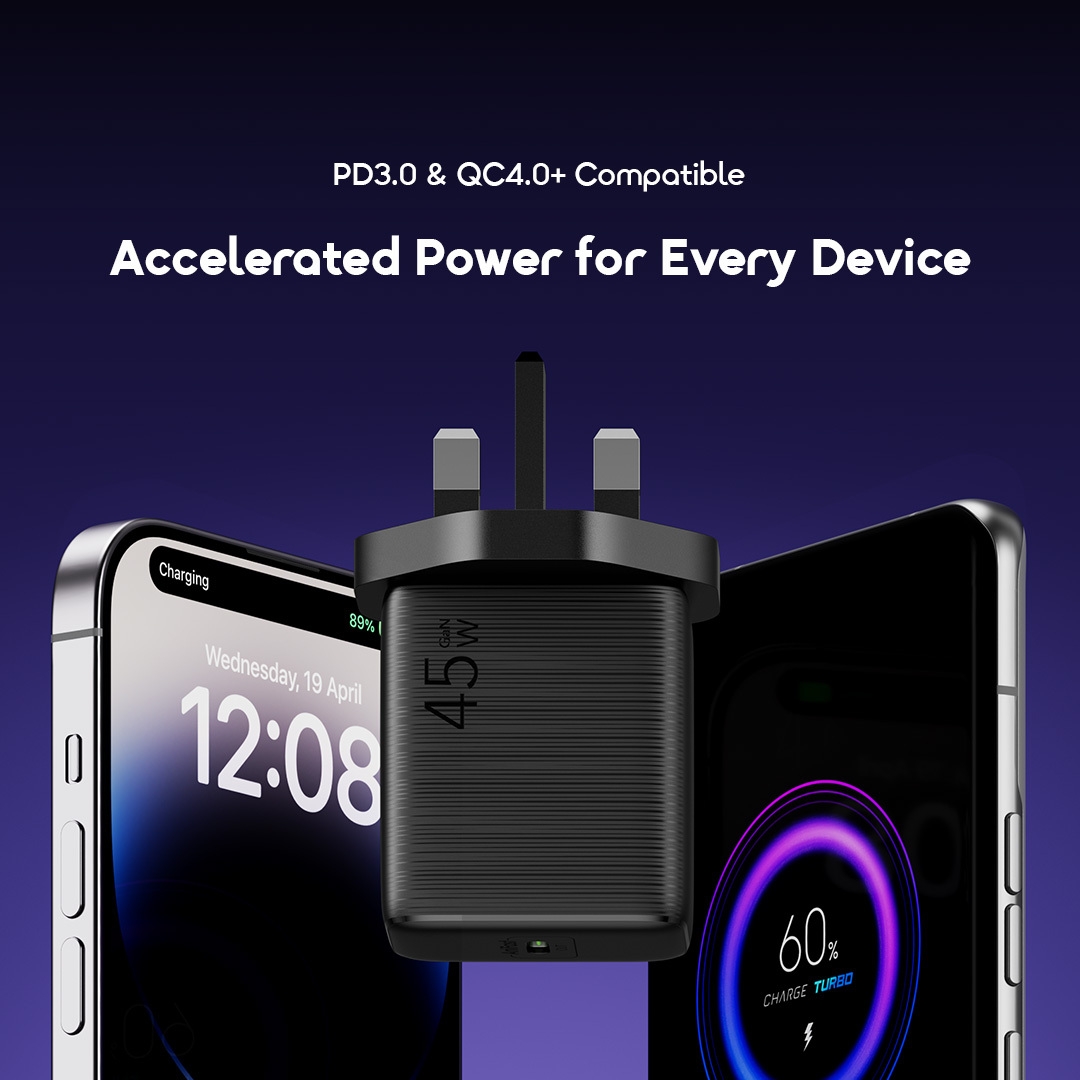 oraimo wall charger powergan 451 ocw-5451u Accelerated Power for Every Device