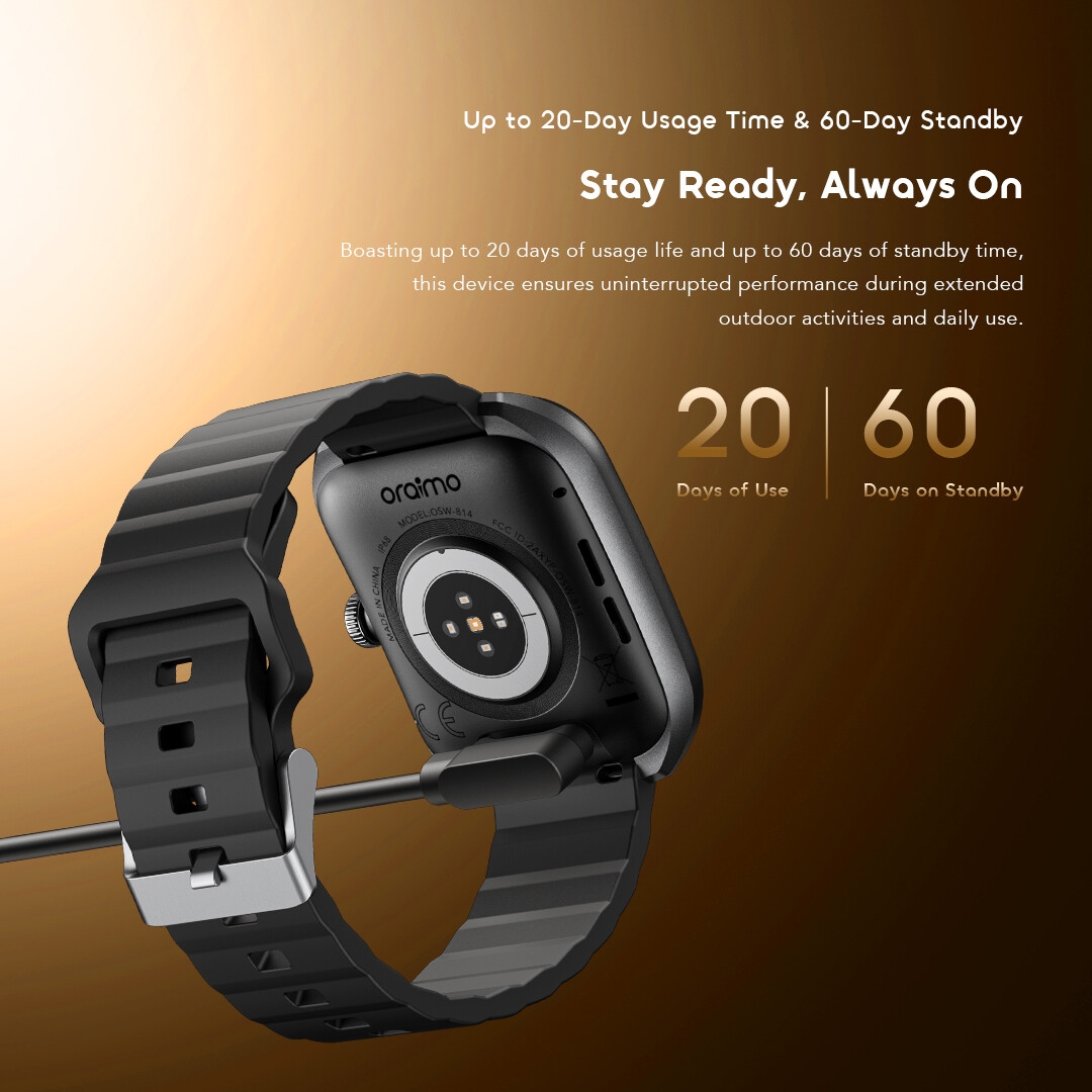 oraimo watch nova 2 smart watch OSW-814 20 day usage time 4
