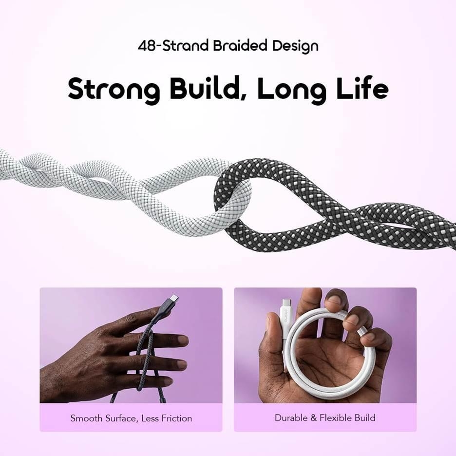 oraimo Data Cable BraidLine OCD-1525CC 04 48-Strand Braided Design Strong Build Long Life
