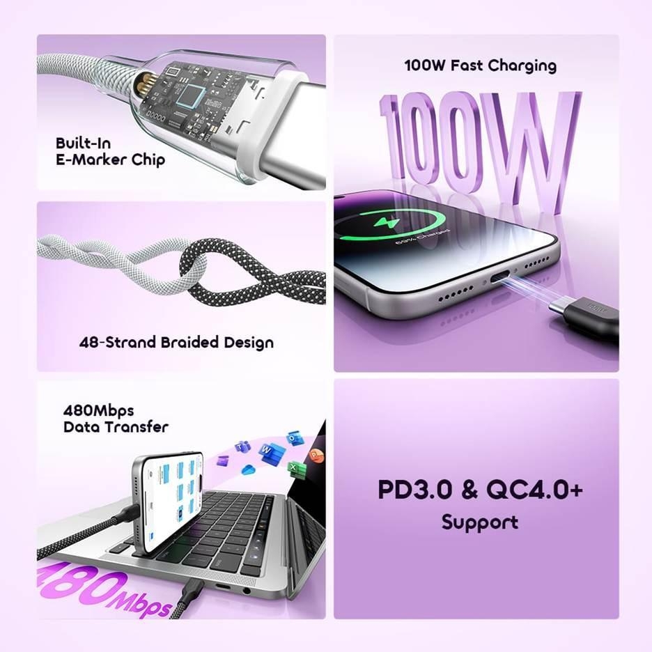 oraimo Data Cable BraidLine OCD-1525CC 02 Full Features Summary
