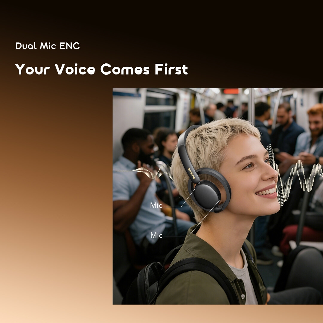 oraimo Open-Ear Wireless Headphones OpenLoop OPN-670N 06 Dual Mic ENC Your Voice Comes First