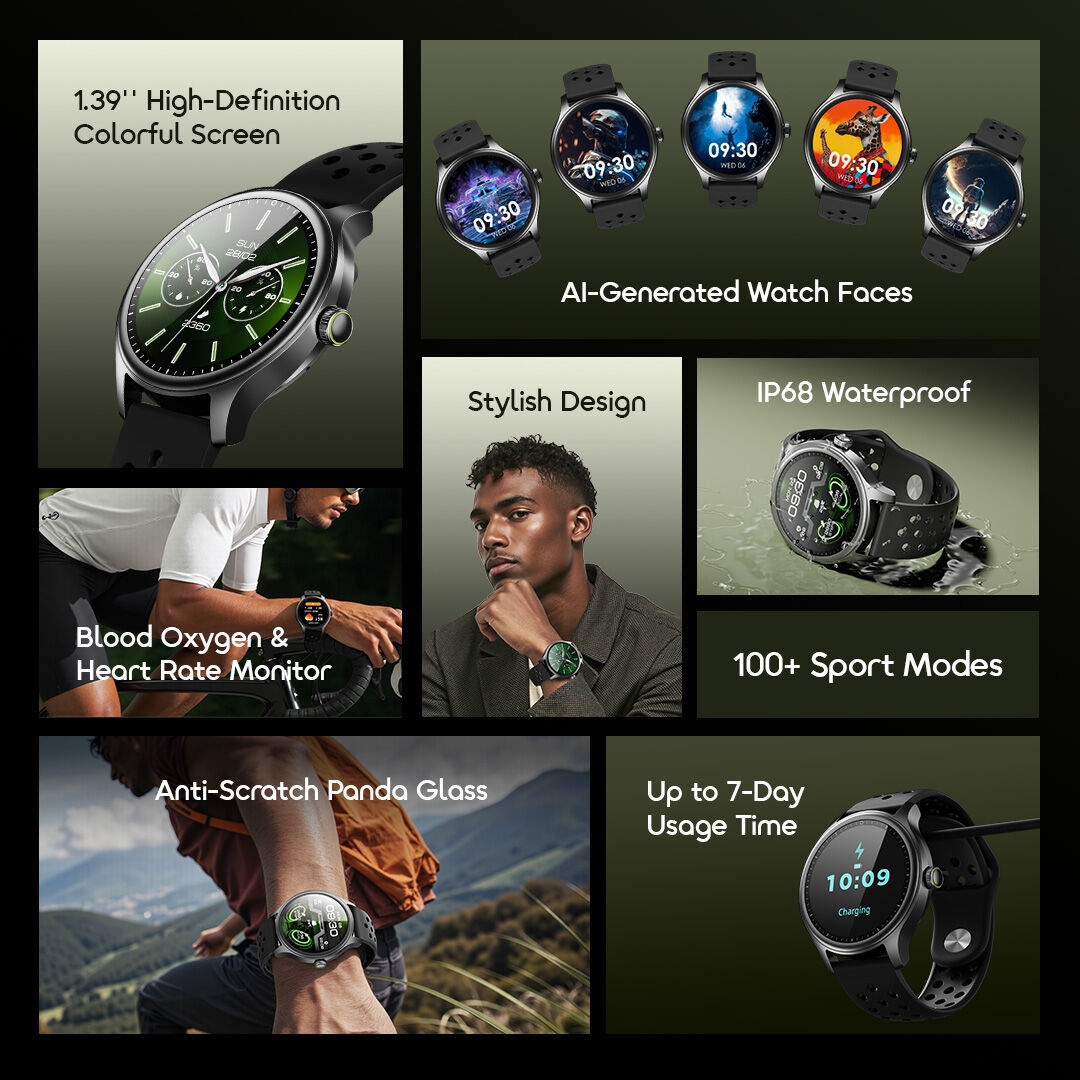 oraimo anti-scratch smart watch watch 6r osw-823 features 2