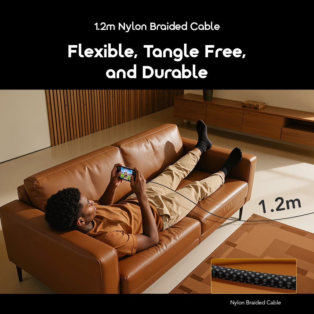 oraimo Data Cable DigiLine OCD-175CC 6 1.2m Nylon Braided Cable