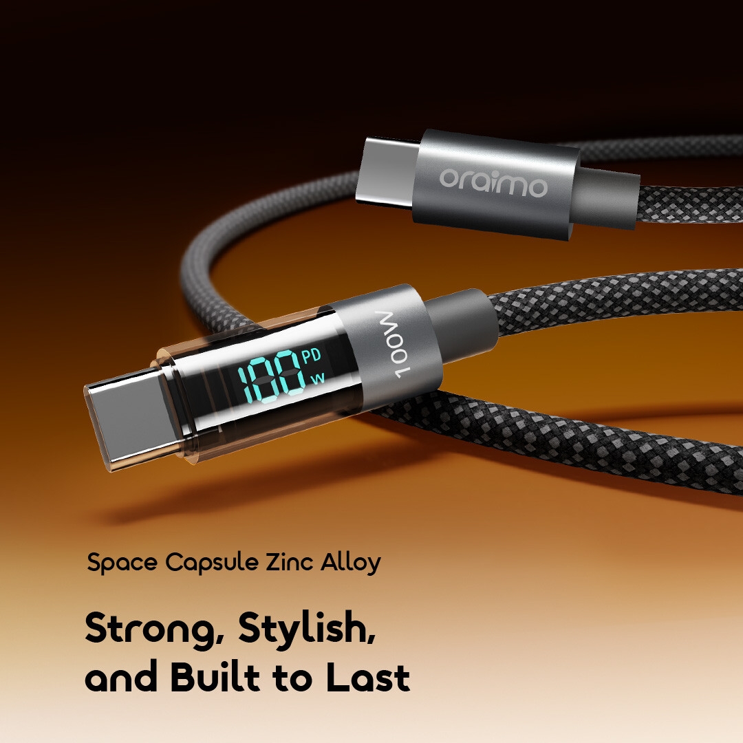 oraimo Data Cable DigiLine OCD-175CC 5 Space Capsule Zinc Alloy
