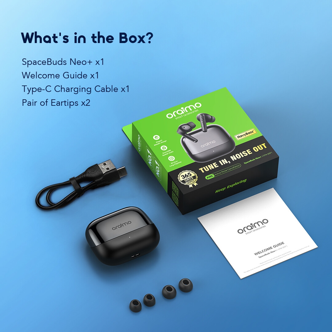 Wireless Earphones SpaceBuds Neo+ OTW-323P package