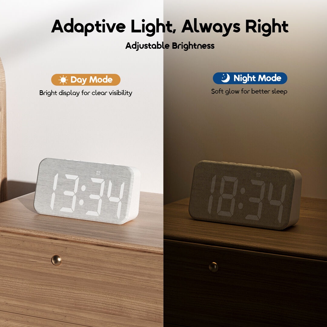oraimo Alarm Clock ClockPoint Air OSH-003A Dual Power Options-3