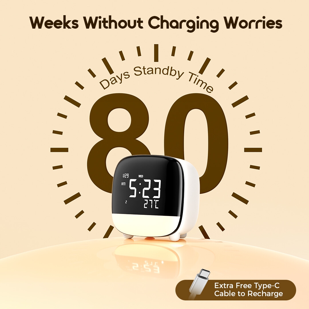 oraimo Alarm Clock ClockPoint Plus OSH-002A 5-Minute Snooze-4